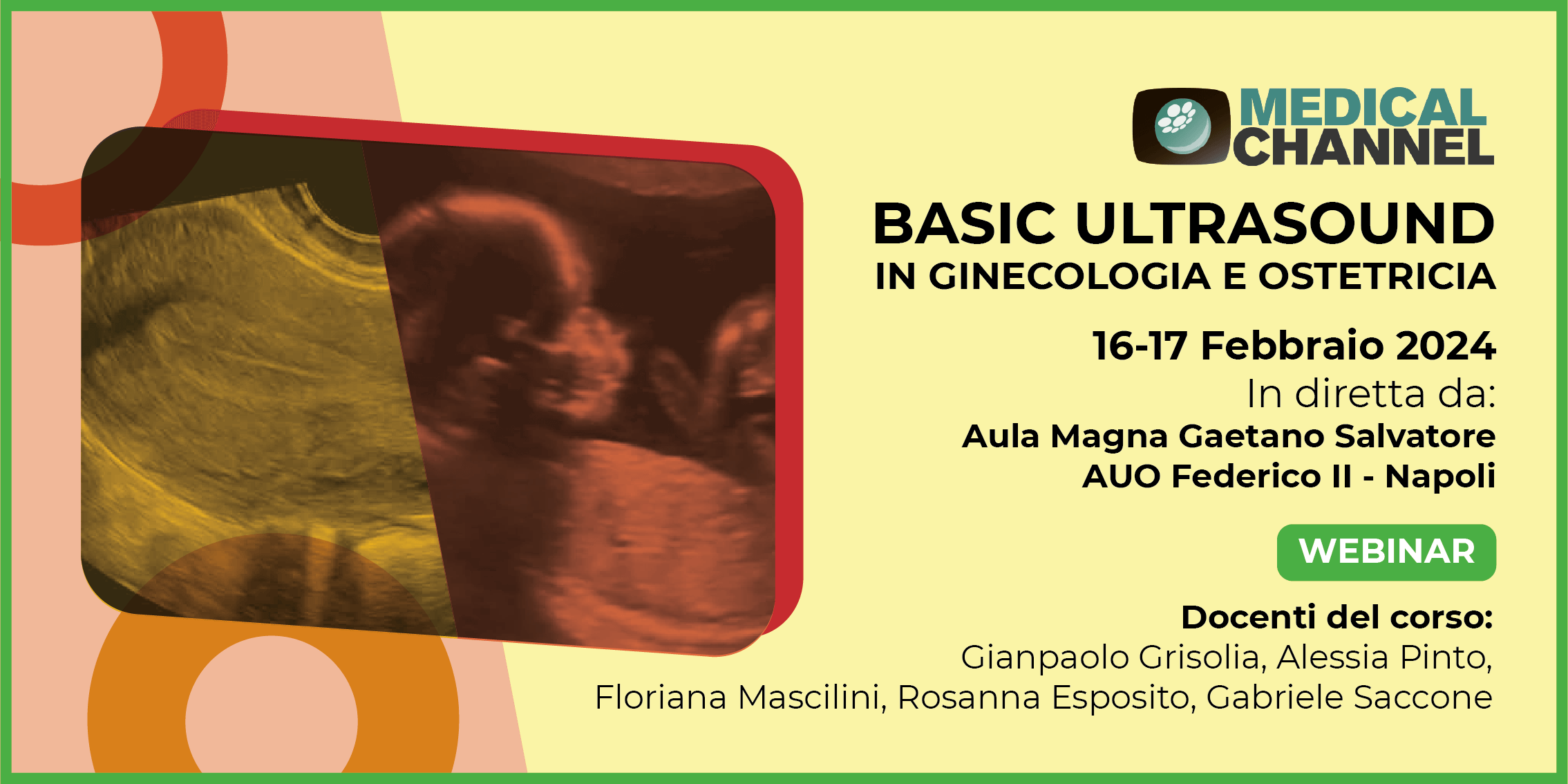 Basic Ultrasound in ginecologia e ostetricia 2024 - WEBINAR